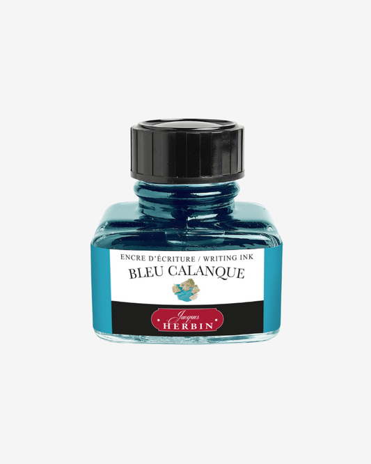 J. Herbin Fountain Pen Ink - Bleu Calanque