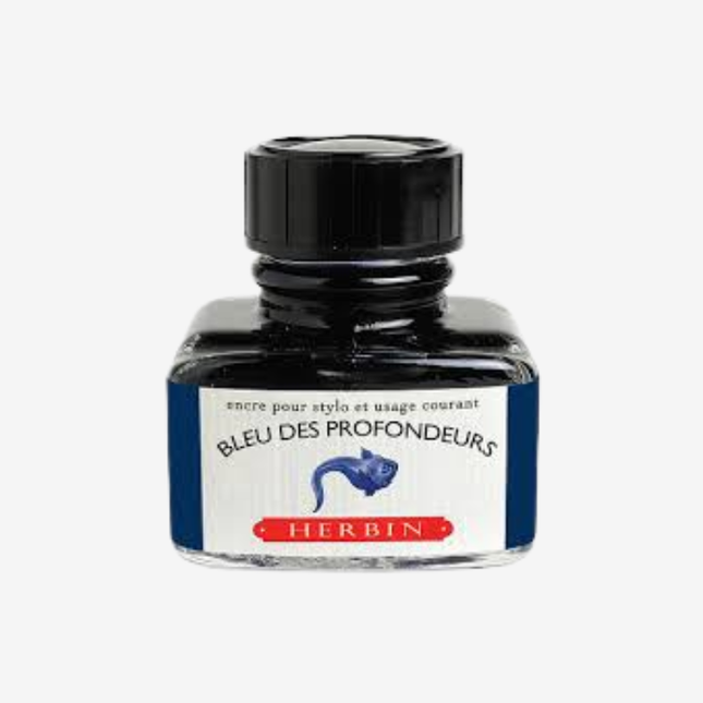 J. Herbin Fountain Pen Ink - Bleu des Profondeurs