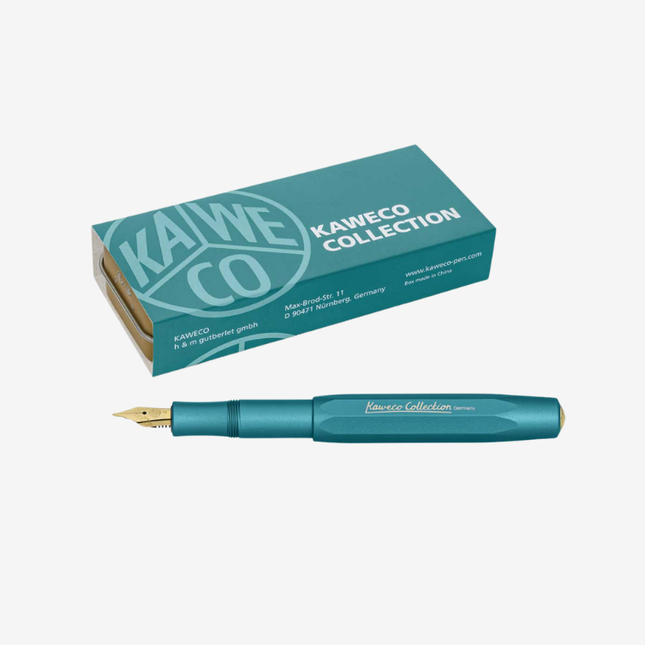 Kaweco Collection AL Sport Limited Edition Fountain Pen - Iguana Blue