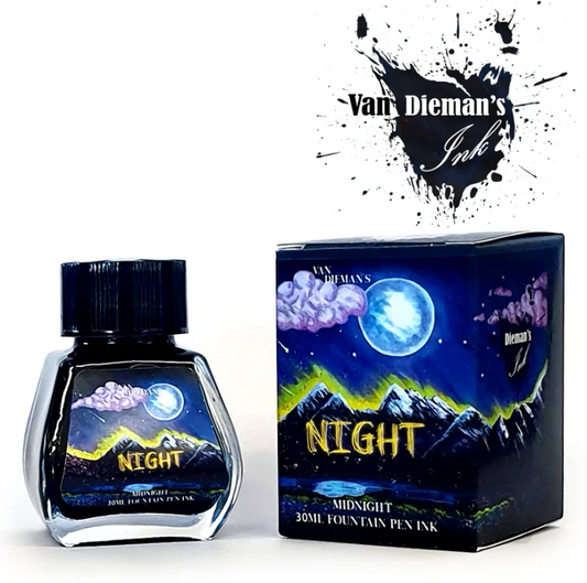 Van Dieman's Night Fountain Pen Ink - Midnight