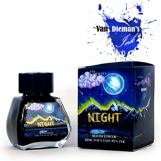 Van Dieman's Night Fountain Pen Ink - Moon Flower