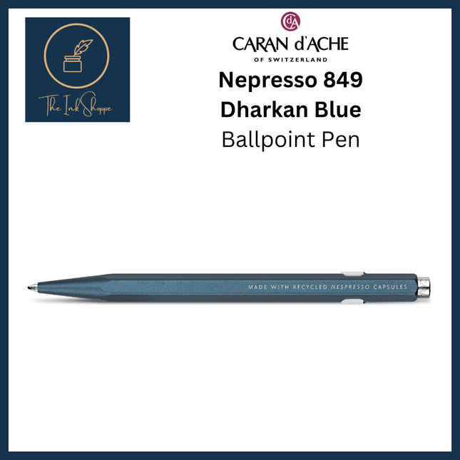 Caran d'Ache x Nepresso 849 Ballpoint Pen - Dharkan Blue