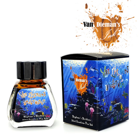 Van Dieman's Underwater Fountain Pen Ink - Neptune's Necklace - The Ink Shoppe Philippines