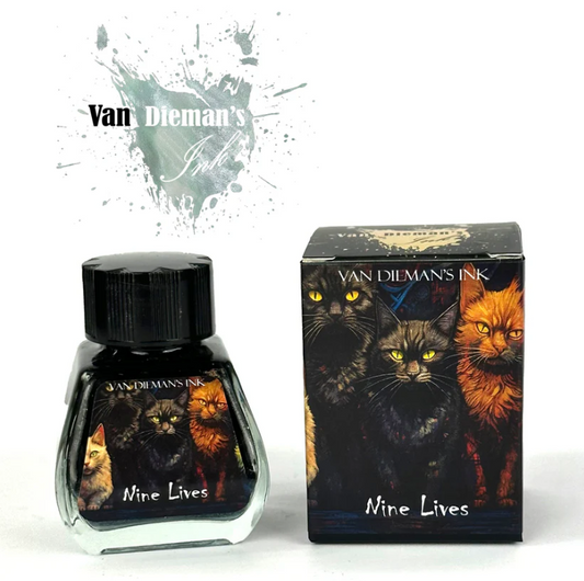 Van Dieman's Feline Fountain Pen Ink - Nine Lives