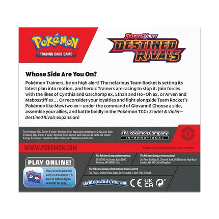Pokémon TCG - Scarlet & Violet Destined Rivals Booster Box (36 Packs)