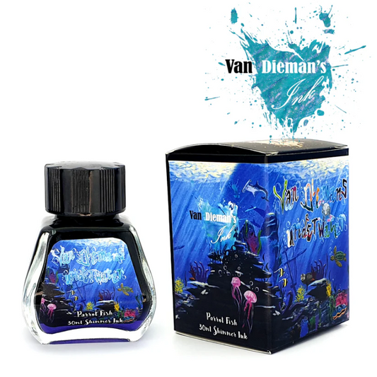 Van Dieman's Underwater Fountain Pen Ink - Parrot Fish - The Ink Shoppe Philippines