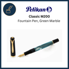 Pelikan M200 Green Marble Fountain Pen