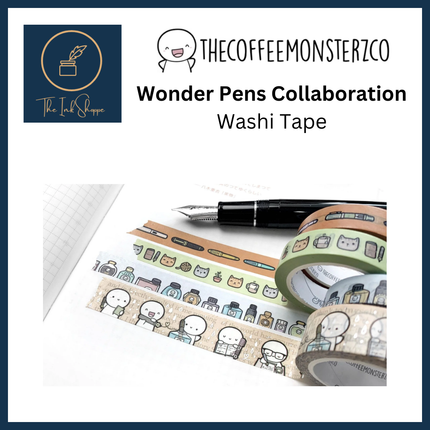 The Coffee Monsterz x Wonder Pens Washi Tape Limited Edition