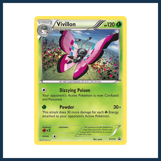 Pokémon TCG -  X&Y Black Star Promo Vivillon XY137 Holo