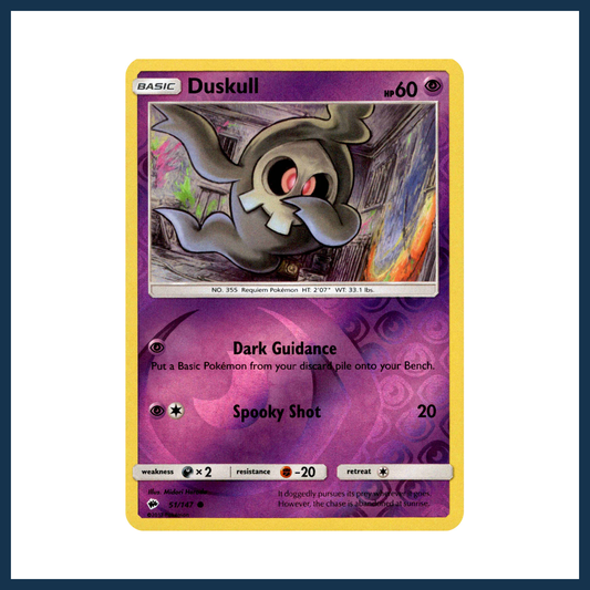 Pokémon TCG - Sun & Moon Burning Shadows Duskull Reverse Holo