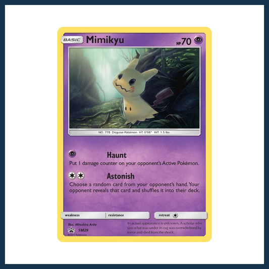 Pokémon TCG - Sun & Moon Black Star Promo Mimikyu SM29 Holo
