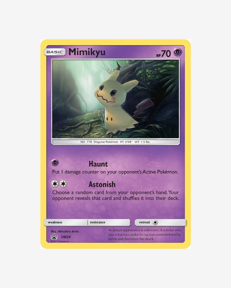 Pokémon TCG - Sun & Moon Black Star Promo Mimikyu SM29 Holo