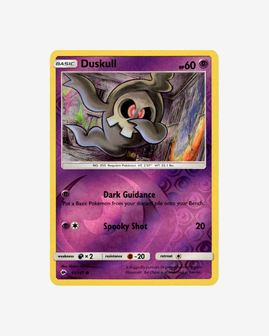 Pokémon TCG - Sun & Moon Burning Shadows Duskull Reverse Holo