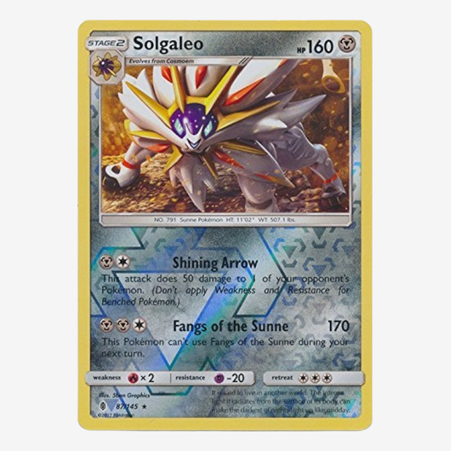 Pokémon TCG - Sun & Moon Guardians Rising Solgaleo 87/145 Reverse Holo