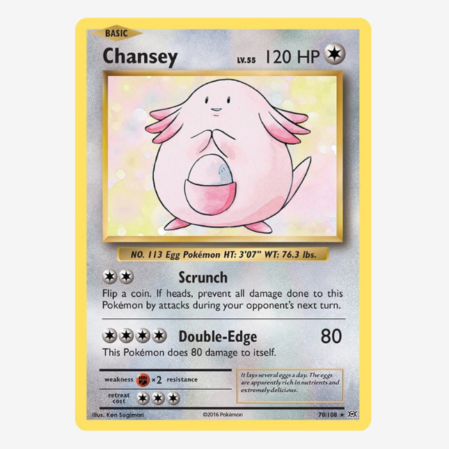Pokémon TCG - X&Y Evolutions Chansey Holo 70/108