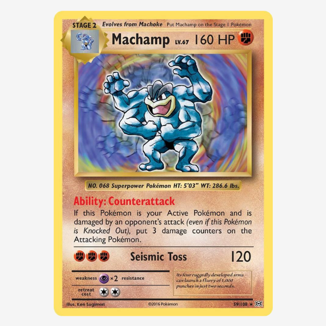 Pokémon TCG - X&Y Evolutions Machamp Holo 59/108