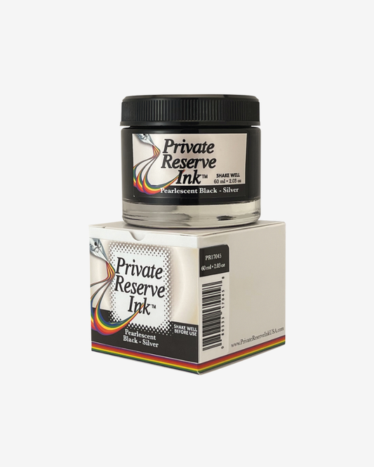 Private Reserve Ink Fountain Pen Ink - Pearlescent Black-Silver