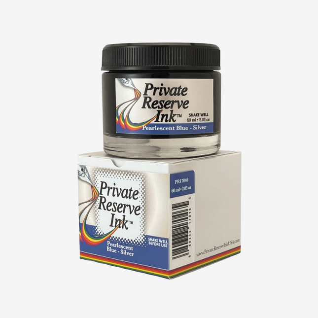 Private Reserve Ink Fountain Pen Ink - Pearlescent Blue-Silver
