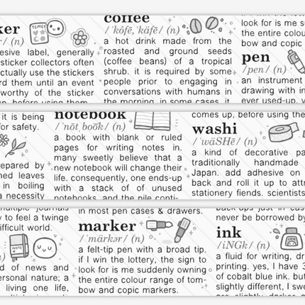The Coffee Monsterz Co. Washi Tape FULL ROLL