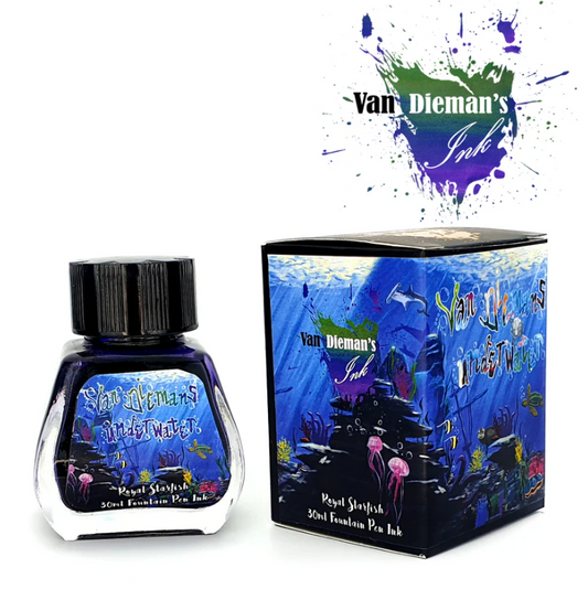 Van Dieman's Underwater Fountain Pen Ink - Royal Starfish - The Ink Shoppe Philippines