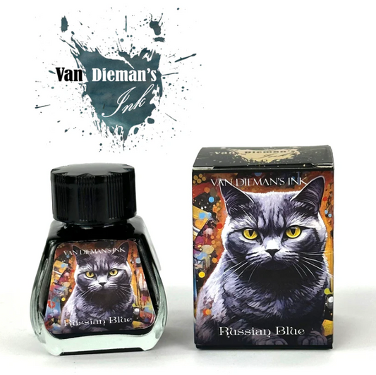 Van Dieman's Feline Fountain Pen Ink - Russian Blue