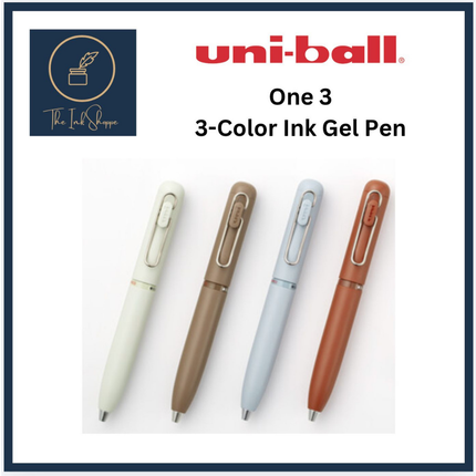 Uni-ball One 3 3-Colour Gel Pen