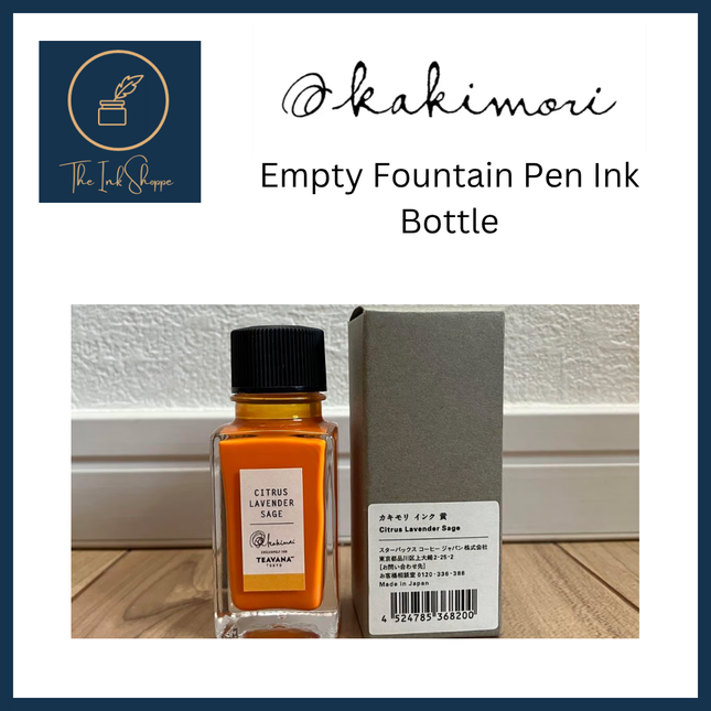 Kakimori x Teavana Empty Fountain Pen Ink Bottle (22mL)