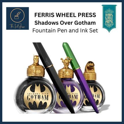 Ferris Wheel Press x Warner Bros. Shadows over Gotham Fountain Pen and Ink Set