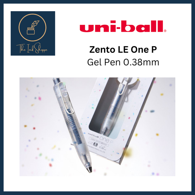 Uni-ball One P Limited Edition Confetti Gel Pen 0.38mm w/ Extra Refill