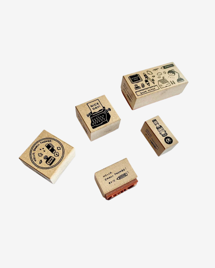 Sanby x Eric Small Things Wooden Stamp Set