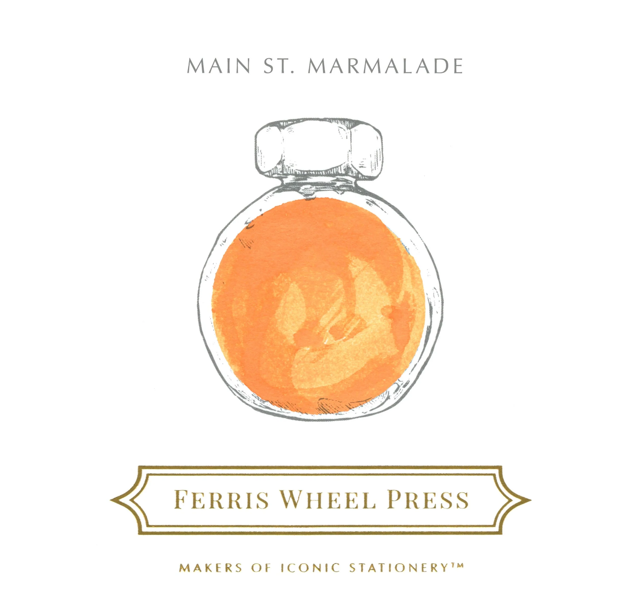 Ferris Wheel Press Fountain Pen Ink - Main St. Marmalade - The Ink Shoppe Philippines