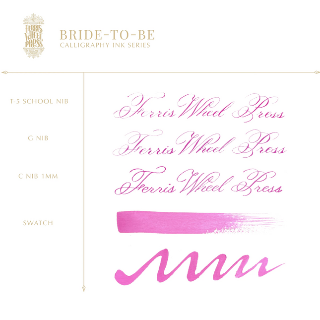 Ferris Wheel Press Calligraphy Ink - Bride to Be - The Ink Shoppe Philippines
