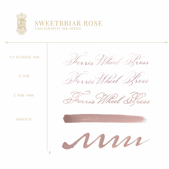 Ferris Wheel Press Calligraphy Ink - Sweetbriar Rose - The Ink Shoppe Philippines