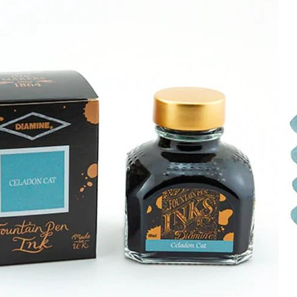Diamine Fountain Pen Ink - Celadon Cat - The Ink Shoppe Philippines