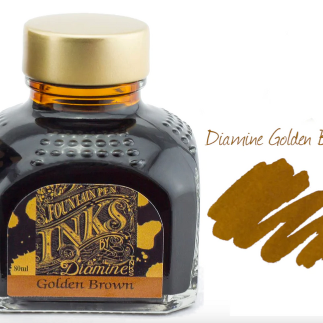 Diamine Fountain Pen Ink - Golden Brown - The Ink Shoppe Philippines