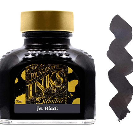 Diamine Fountain Pen Ink - Jet Black - The Ink Shoppe Philippines