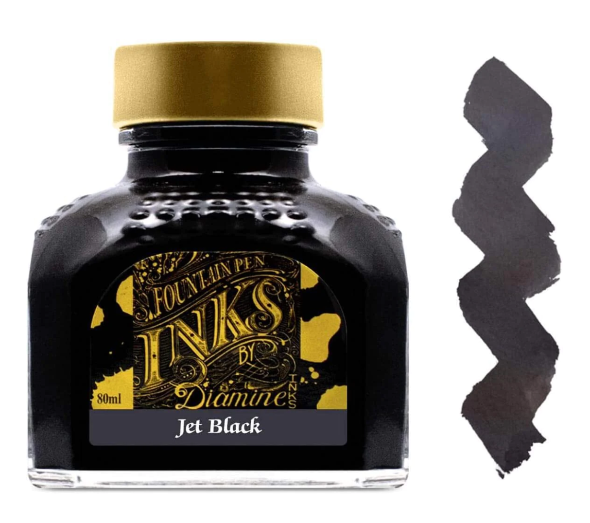 Diamine Fountain Pen Ink - Jet Black - The Ink Shoppe Philippines