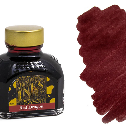 Diamine Fountain Pen Ink - Red Dragon - The Ink Shoppe Philippines