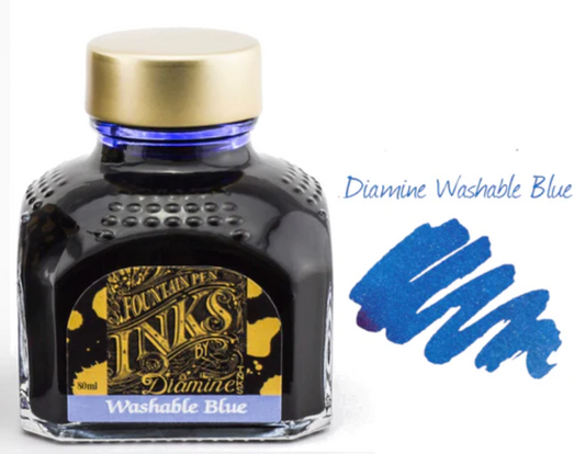 Diamine Fountain Pen Ink - Washable Blue - The Ink Shoppe Philippines