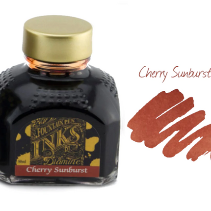 Diamine x Gibson Guitars Fountain Pen Ink - Cherry Sunburst - The Ink Shoppe Philippines