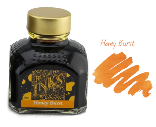 Diamine x Gibson Guitars Fountain Pen Ink - Honey Burst - The Ink Shoppe Philippines