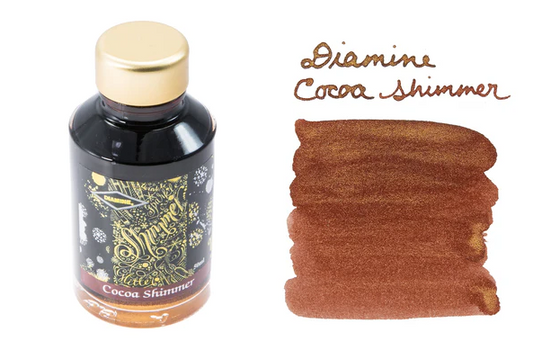 Diamine Shimmer-tastic Fountain Pen Ink - Cocoa Shimmer - The Ink Shoppe Philippines