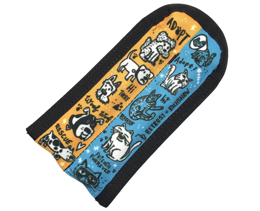 Retro 1951 x Rickshaw Bagworks - "Dog & Cat Rescue 4" Double Pen Sleeve - The Ink Shoppe Philippines