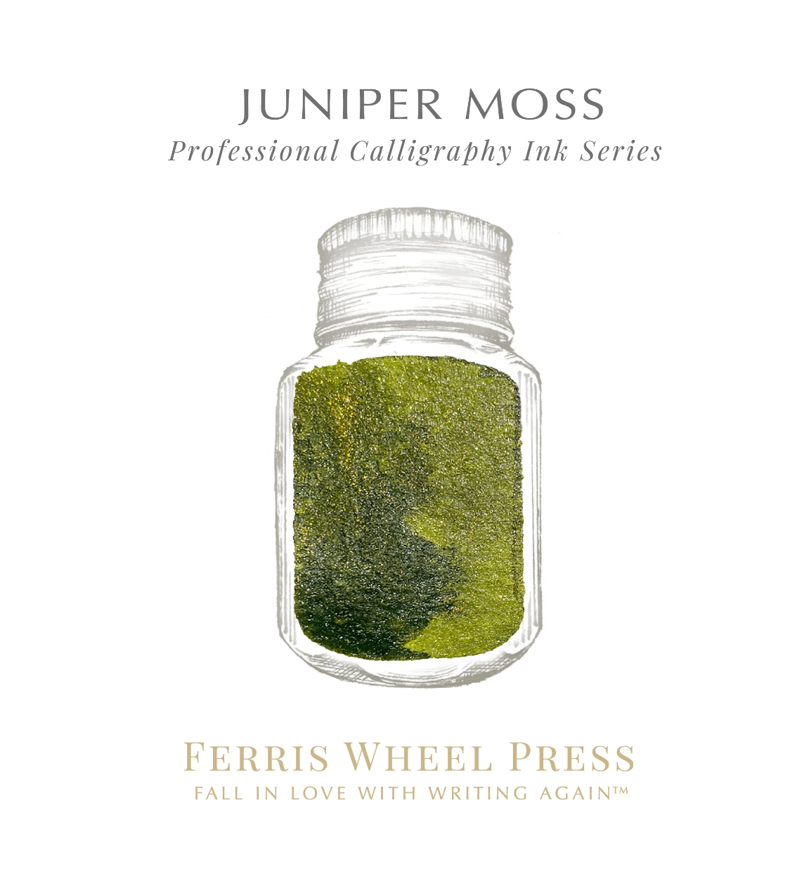 Ferris Wheel Press Calligraphy Ink - Juniper Moss - The Ink Shoppe Philippines