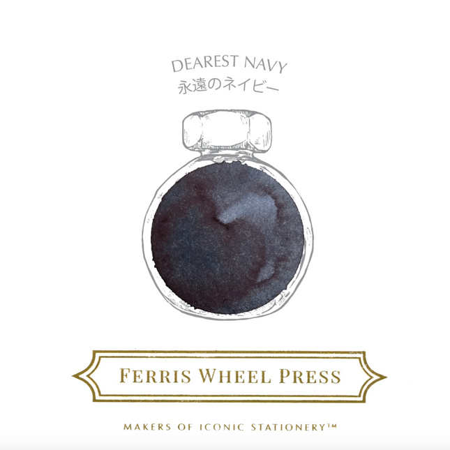 Ferris Wheel Press x Paper Tree Fountain Pen Ink - Dearest Navy