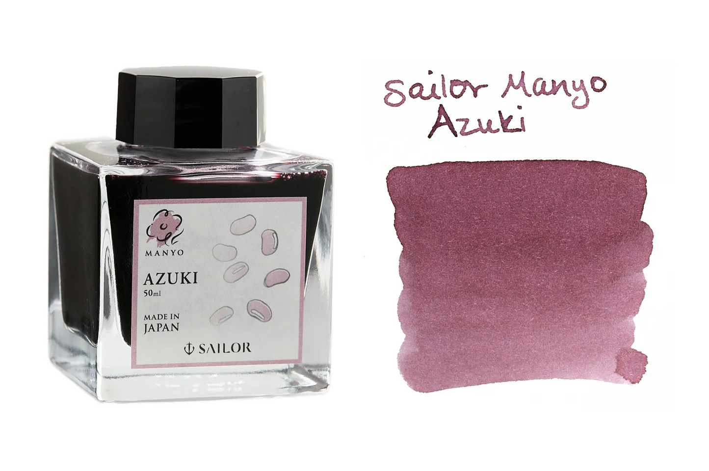 Sailor Manyo Fountain Pen Ink - Azuki