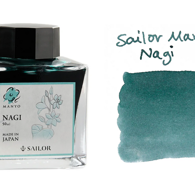 Sailor Manyo Fountain Pen Ink - Nagi