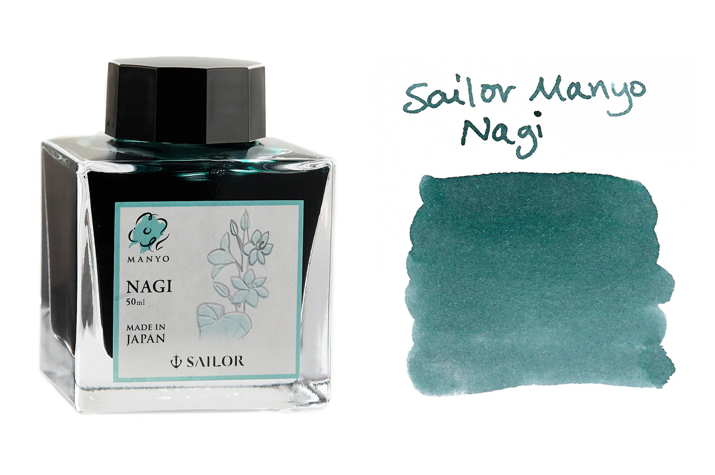 Sailor Manyo Fountain Pen Ink - Nagi