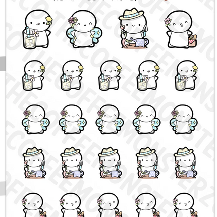 The Coffee Monsterz Co. Emoti Stickers