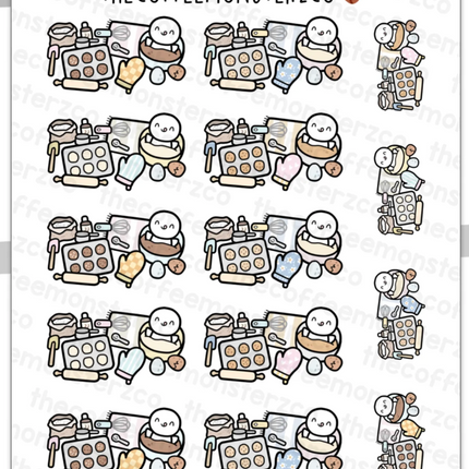 The Coffee Monsterz Co. Sticker Sheet